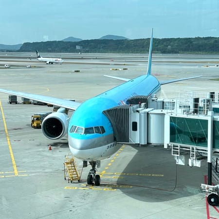 Image of: 항공사 리뷰: 대한항공 이코노미 B777-300, 인천-방콕